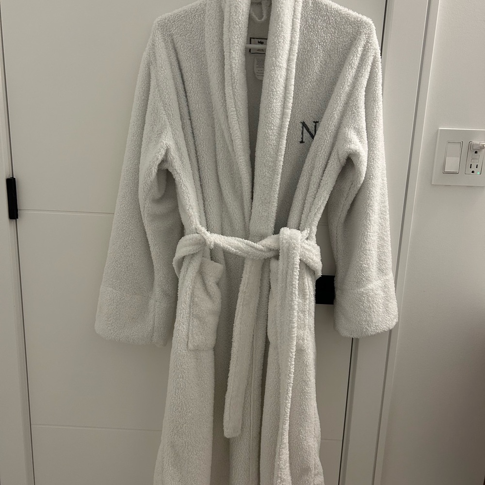 White Plush Robe